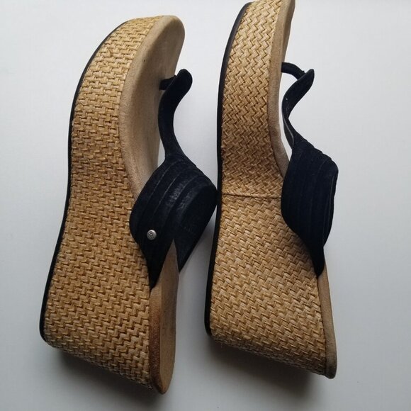 UGG Australia Zamora Wedge Platform Women's Sandals Sz 8 - Picture 10 of 15